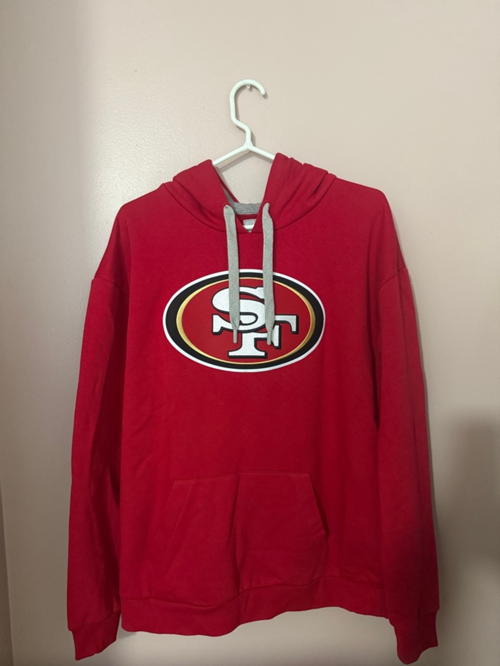 Antigua Red San Francisco 49ers Pullover Hoodie